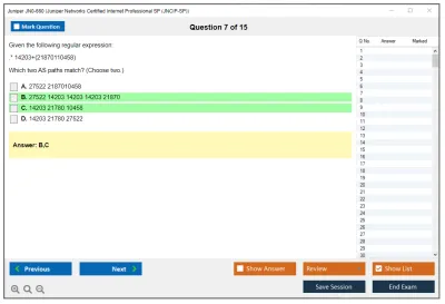Juniper JN0-660 Juniper Networks Certified Internet Professional SP (JNCIP-SP) Practice test exam simulator test engine exam Prep practice test questions answers Image 7