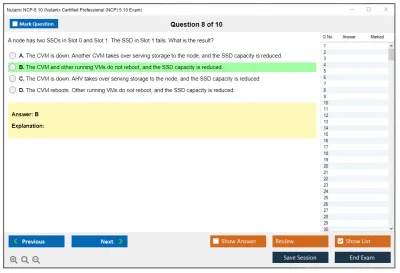 Nutanix NCP-5.10 Nutanix Certified Professional (NCP) 5.10 Exam Practice test exam simulator test engine exam Prep practice test questions answers Image 8
