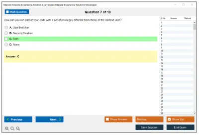 Sitecore Sitecore-Experience-Solution-9-Developer Sitecore Experience Solution 9 Developer Exam Practice test exam simulator test engine exam Prep practice test questions answers Image 7