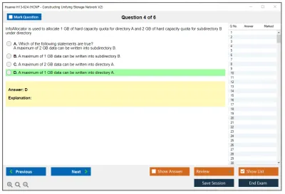 Huawei H13-624 HCIP-Storage V5.0 Practice test exam simulator test engine exam Prep practice test questions answers Image 4