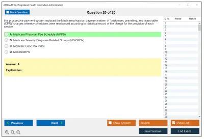 AHIMA RHIA Registered Health Information Administrator Practice test exam simulator test engine exam Prep practice test questions answers Image 20