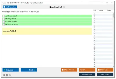 Huawei H12-425 HCNP-DCF-Build Facility Development Optimization Practice test exam simulator test engine exam Prep practice test questions answers Image 2