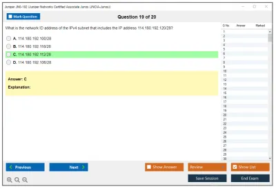 Juniper JN0-102 Juniper Networks Certified Associate Junos (JNCIA-Junos) Practice test exam simulator test engine exam Prep practice test questions answers Image 19