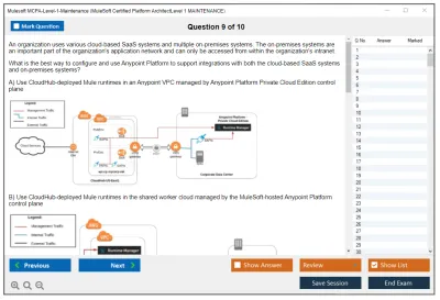 Mulesoft MCPA-Level-1-Maintenance MuleSoft Certified Platform Architect - Level 1 MAINTENANCE Practice test exam simulator test engine exam Prep practice test questions answers Image 9