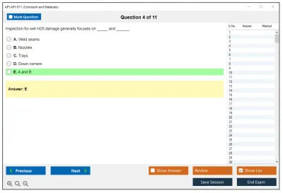 API API-571 Corrosion and Materials Professional Practice test exam simulator test engine exam Prep practice test questions answers Image 4
