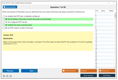 Cisco 200-301 Cisco Certified Network Associate Practice test exam simulator test engine exam Prep practice test questions answers Image 7