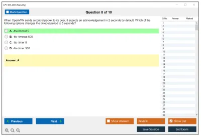 LPI 303-200 303-200: LPIC-3 Exam 303: Security, version 2.0 Practice test exam simulator test engine exam Prep practice test questions answers Image 8