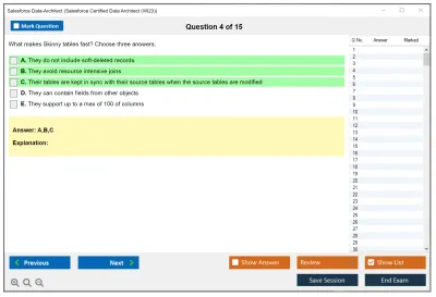 Salesforce Data-Architect Salesforce Certified Data Architect Practice test exam simulator test engine exam Prep practice test questions answers Image 4