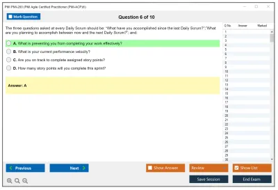 PMI PMI-200 PMI Agile Certified Practitioner (PMI-ACP)® Practice test exam simulator test engine exam Prep practice test questions answers Image 6
