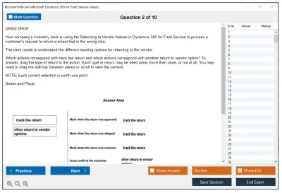 Microsoft MB-240 Microsoft Dynamics 365 Field Service Functional Consultant Practice test exam simulator test engine exam Prep practice test questions answers Image 2