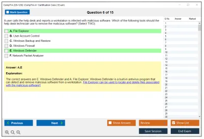 CompTIA 220-1202 CompTIA A+ Certification Exam: Core 2 Practice test exam simulator test engine exam Prep practice test questions answers Image 6
