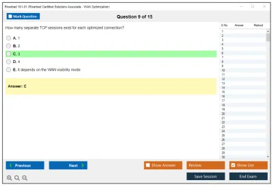 Riverbed 101-01 Riverbed Certified Solutions Associate Practice test exam simulator test engine exam Prep practice test questions answers Image 9