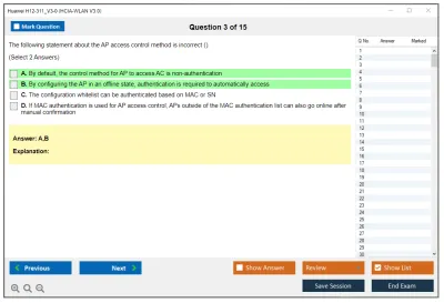 Huawei H12-311_V3.0 HCIA-WLAN V3.0 Practice test exam simulator test engine exam Prep practice test questions answers Image 3