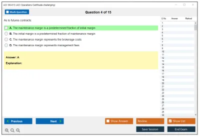 ACI 3I0-013 ACI Operations Certificate challenging Practice test exam simulator test engine exam Prep practice test questions answers Image 4