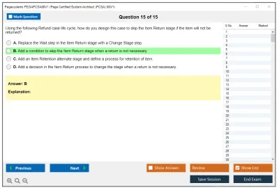 Pegasystems PEGAPCSA86V1 Pega Certified System Architect (PCSA) 86V1 Practice test exam simulator test engine exam Prep practice test questions answers Image 15