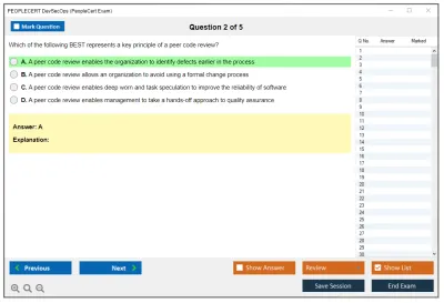 PEOPLECERT DevSecOps PeopleCert DevSecOps Exam Practice test exam simulator test engine exam Prep practice test questions answers Image 2