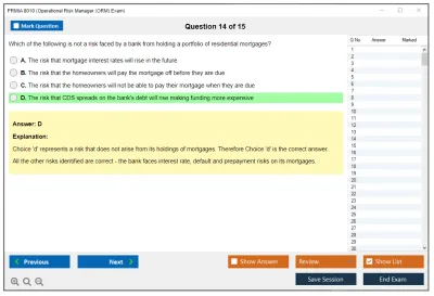 PRMIA 8010 Operational Risk Manager (ORM) Exam Practice test exam simulator test engine exam Prep practice test questions answers Image 14