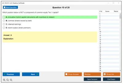 ACI 3I0-012 ACI Dealing Certificate Practice test exam simulator test engine exam Prep practice test questions answers Image 10
