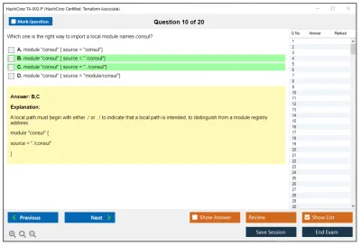 HashiCorp TA-002-P HashiCorp Certified: Terraform Associate Practice test exam simulator test engine exam Prep practice test questions answers Image 10