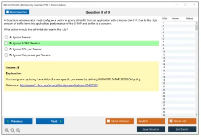 IBM C2150-606 IBM Security Guardium V10.0 Administration Practice test exam simulator test engine exam Prep practice test questions answers Image 8