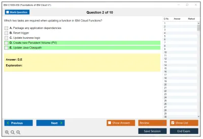 IBM C1000-039 Foundations of IBM Cloud V1 Practice test exam simulator test engine exam Prep practice test questions answers Image 2