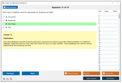 IBM C1000-142 IBM Cloud Advocate v2 Practice test exam simulator test engine exam Prep practice test questions answers Image 11