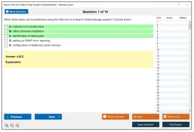 Hitachi HH0-220 Hitachi Data Systems Implementation – Modular exam Practice test exam simulator test engine exam Prep practice test questions answers Image 1