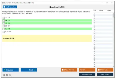 ECCouncil CEH-v11 Certified Ethical Hacker CEH v11 Practice test exam simulator test engine exam Prep practice test questions answers Image 5