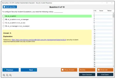 ServiceNow CIS-SIR Certified Implementation Specialist - Security Incident Response Exam Practice test exam simulator test engine exam Prep practice test questions answers Image 6