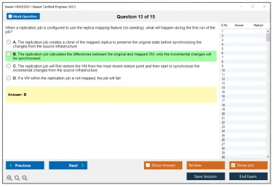 Veeam VMCE2021 Veeam Certified Engineer 2021 Practice test exam simulator test engine exam Prep practice test questions answers Image 13
