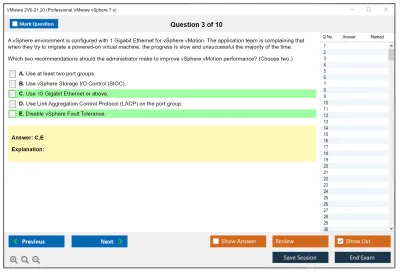 VMware 2V0-21.20 Professional VMware vSphere 7.x Practice test exam simulator test engine exam Prep practice test questions answers Image 3