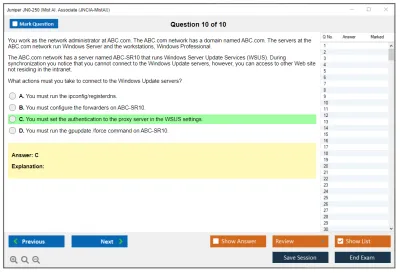 Juniper JN0-250 Mist AI. Associate (JNCIA-MistAI) Practice test exam simulator test engine exam Prep practice test questions answers Image 10