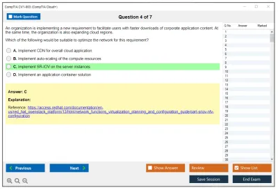 CompTIA CV1-003 CompTIA Cloud+ Practice test exam simulator test engine exam Prep practice test questions answers Image 4