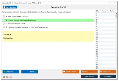 VMware 2V0-51.19 VMware Professional Horizon 7.7 Exam 2019 Practice test exam simulator test engine exam Prep practice test questions answers Image 8