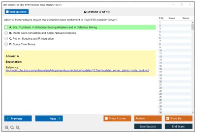 IBM M2090-732 IBM SPSS Modeler Sales Mastery Test v1 Practice test exam simulator test engine exam Prep practice test questions answers Image 3