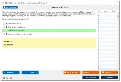 ISC2 ISSAP ISSAP Information Systems Security Architecture Professional Practice test exam simulator test engine exam Prep practice test questions answers Image 13
