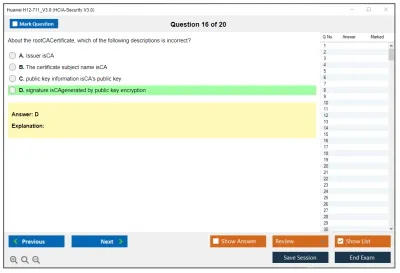 Huawei H12-711_V3.0 HCIA-Security V3.0 Practice test exam simulator test engine exam Prep practice test questions answers Image 16