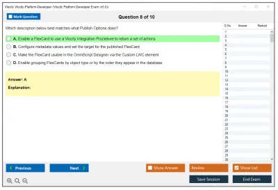 Vlocity Vlocity-Platform-Developer Vlocity Platform Developer Exam (v5.0) Practice test exam simulator test engine exam Prep practice test questions answers Image 8