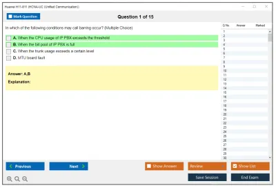 Huawei H11-811 HCNA-UC (Unified Communication) Practice test exam simulator test engine exam Prep practice test questions answers Image 1