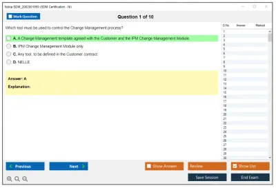 Nokia SDM_2002001050 SDM Certification - NI Practice test exam simulator test engine exam Prep practice test questions answers Image 1