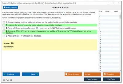Amazon AWS AWS-Certified-Solutions-Architect-Associate-SAA-C01 AWS Certified Solutions Architect - Associate (SAA-C01) Practice test exam simulator test engine exam Prep practice test questions answers Image 4