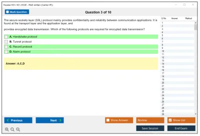 Huawei H31-161 HCIE - R&amp;S written (Carrier IP) Practice test exam simulator test engine exam Prep practice test questions answers Image 3