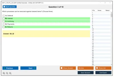 SAP C_FSUTIL_60 SAP Certified Associate - Utilities with SAP ERP 6.0 Practice test exam simulator test engine exam Prep practice test questions answers Image 3