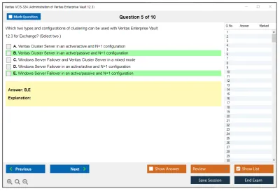 Veritas VCS-324 Administration of Veritas Enterprise Vault 12.3 Practice test exam simulator test engine exam Prep practice test questions answers Image 5