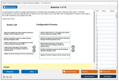 Veritas VCS-256 Administration of Veritas InfoScale Availability 7.1 for UNIX/Linux Practice test exam simulator test engine exam Prep practice test questions answers Image 1
