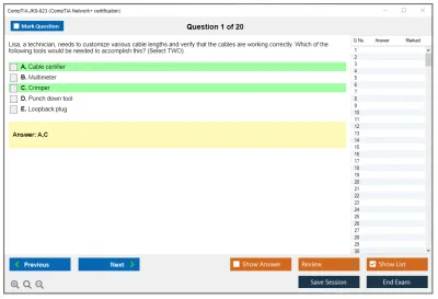 CompTIA JK0-023 CompTIA Network+ certification Practice test exam simulator test engine exam Prep practice test questions answers Image 1