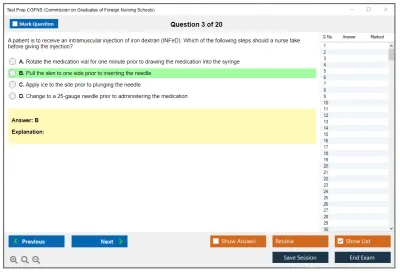 Test Prep CGFNS Commission on Graduates of Foreign Nursing Schools Practice test exam simulator test engine exam Prep practice test questions answers Image 3