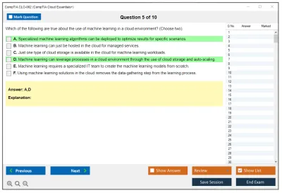 CompTIA CLO-002 CompTIA Cloud Essentials+ Practice test exam simulator test engine exam Prep practice test questions answers Image 5