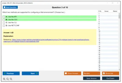 Juniper JN0-251 Mist AI - Associate (JNCIA-MistAI) Practice test exam simulator test engine exam Prep practice test questions answers Image 3