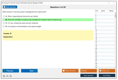 ECCouncil 512-50 EC-Council Information Security Manager (E|ISM) Practice test exam simulator test engine exam Prep practice test questions answers Image 4